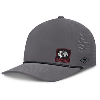Men's Fanatics Gray Chicago Blackhawks Captain Rope Adjustable Hat