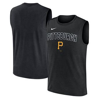 Men's Nike Black Pittsburgh Pirates Knockout Performance Muscle Tank Top