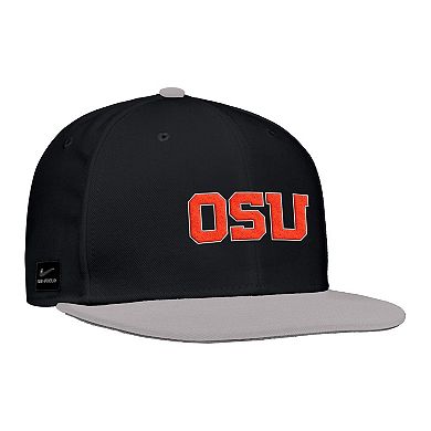 Men's Nike Black Oregon State Beavers On-Field Baseball Performance Fitted Hat