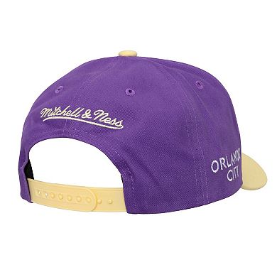 Men's Mitchell & Ness Cream Orlando City SC Brushed Off Pro Crown Snapback Hat