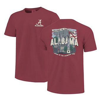 Youth Crimson Alabama Crimson Tide Comfort Colors Hyperlocal Campus Scene T-Shirt