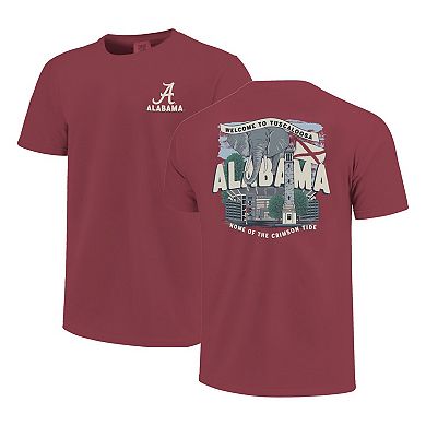 Youth Crimson Alabama Crimson Tide Comfort Colors Hyperlocal Campus Scene T-Shirt