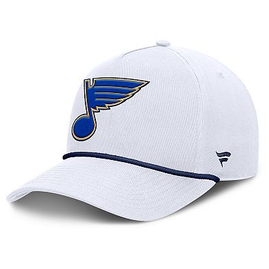 Men's Fanatics White St. Louis Blues Rope A-Frame Adjustable Hat
