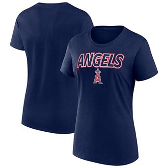 Women's Fanatics Navy Los Angeles Angels Risk T-Shirt