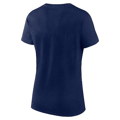 Women's Fanatics Navy Los Angeles Angels Risk T-Shirt
