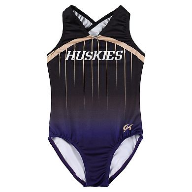 Youth Black Washington Huskies Elite Replica Leotard