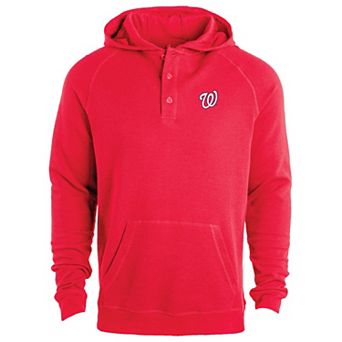 Men's Dunbrooke Red Washington Nationals Montana Lightweight Raglan Pullover Hoodie