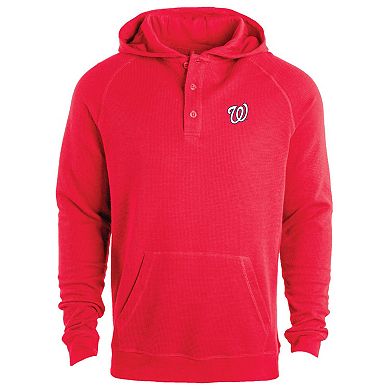 Men's Dunbrooke Red Washington Nationals Montana Lightweight Raglan Pullover Hoodie