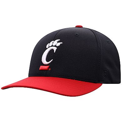 Men's Top of the World Black Cincinnati Bearcats Reflex Fitted Hat