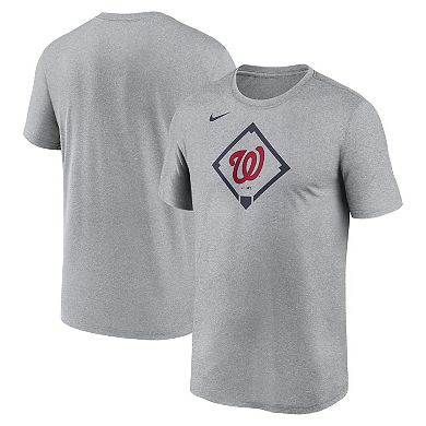 Men's Nike Heather Gray Washington Nationals Icon Legend Performance T-Shirt