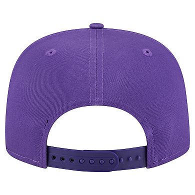 Men's New Era Purple Los Angeles Lakers Team Text Golfer Snapback Hat