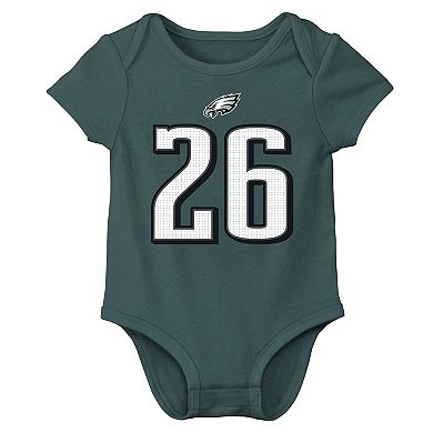 Newborn & Infant Nike Saquon Barkley Midnight Green Philadelphia Eagles Player Name & Number Bodysuit