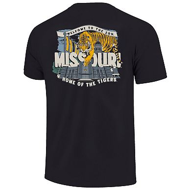 Youth Black Missouri Tigers Comfort Colors Hyperlocal Campus Scene T-Shirt