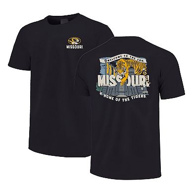 Youth Black Missouri Tigers Comfort Colors Hyperlocal Campus Scene T-Shirt