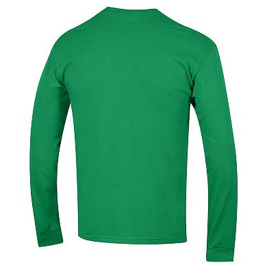 Men's Champion Kelly Green Marshall Thundering Herd Arch Over Logo Long Sleeve T-Shirt