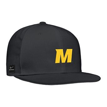 Men's Nike Black Missouri Tigers On-Field Baseball Performance Fitted Hat