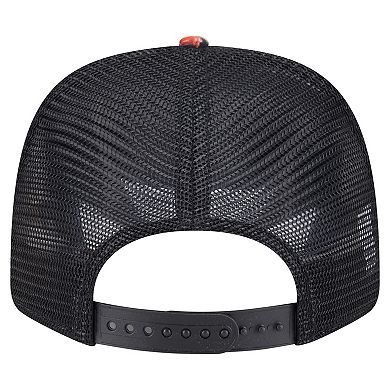 Men's New Era Black San Francisco Giants Adventure Drinks Pattern 9SEVENTY Stretch-Snap Hat