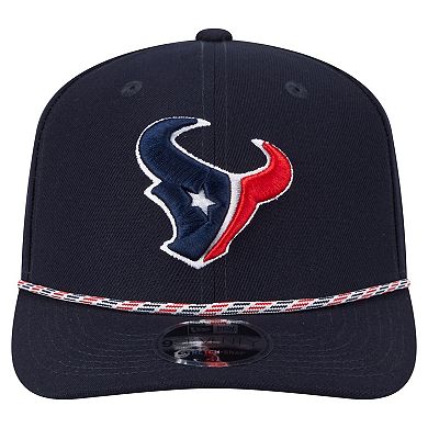 Men's New Era Navy Houston Texans Gameday Multi Rope 9SEVENTY Stretch-Snap Hat