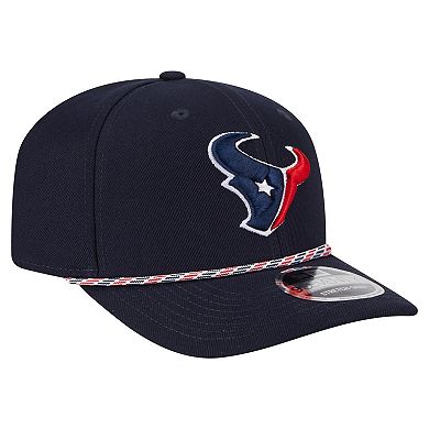 Men's New Era Navy Houston Texans Gameday Multi Rope 9SEVENTY Stretch-Snap Hat