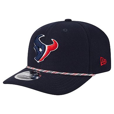 Men's New Era Navy Houston Texans Gameday Multi Rope 9SEVENTY Stretch-Snap Hat
