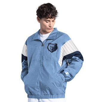 Men's Starter Light Blue Memphis Grizzlies Yard Line Full-Zip Jacket