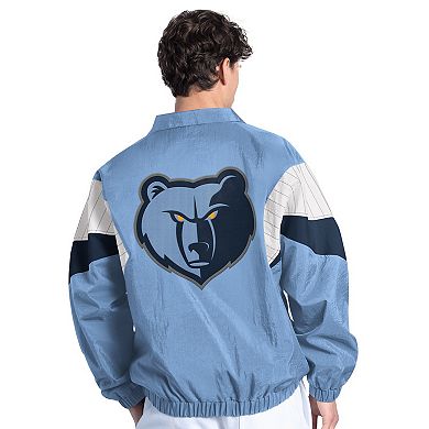 Men's Starter Light Blue Memphis Grizzlies Yard Line Full-Zip Jacket