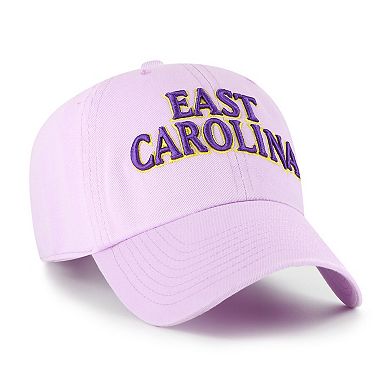 Men's '47 Purple ECU Pirates Clean Up Adjustable Hat
