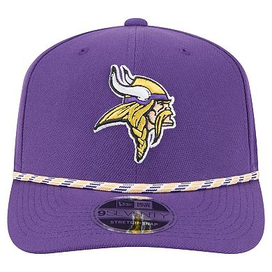 Men's New Era Purple Minnesota Vikings Gameday Multi Rope 9SEVENTY Stretch-Snap Hat