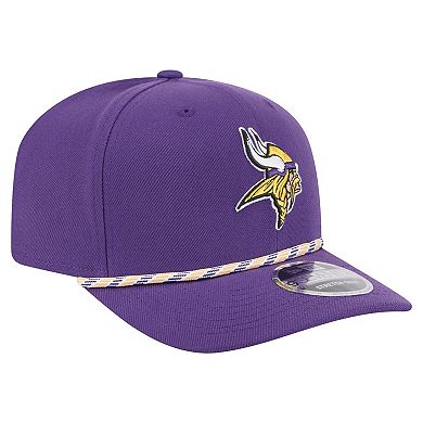 Men's New Era Purple Minnesota Vikings Gameday Multi Rope 9SEVENTY Stretch-Snap Hat