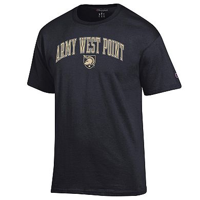 Men's Champion Black Army Black Knights Arch Over Logo T-Shirt