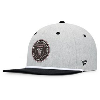 Men's Fanatics Heather Gray Inter Miami CF Chip Golfer Snapback Hat