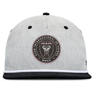 Men's Fanatics Heather Gray Inter Miami CF Chip Golfer Snapback Hat