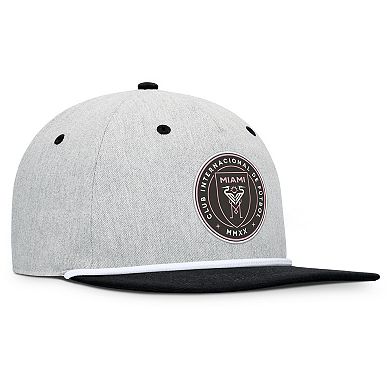 Men's Fanatics Heather Gray Inter Miami CF Chip Golfer Snapback Hat