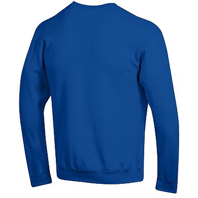Men's Champion Royal Pitt Panthers Arch Over Logo Pullover Sweatshirt