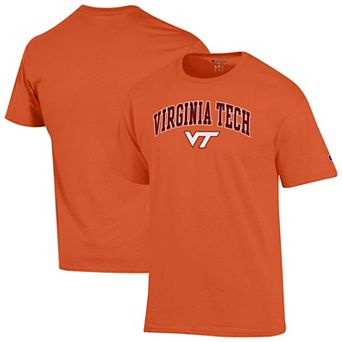 Men's Champion Orange Virginia Tech Hokies Arched Logo T-Shirt