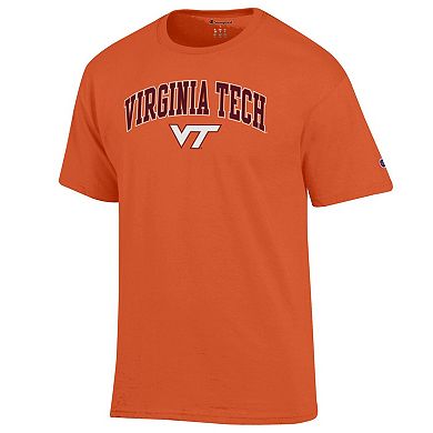 Men's Champion Orange Virginia Tech Hokies Arched Logo T-Shirt