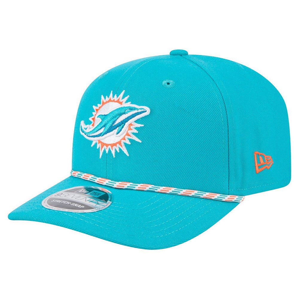 Men's New Era Aqua Miami Dolphins Gameday Multi Rope 9SEVENTY Stretch ...