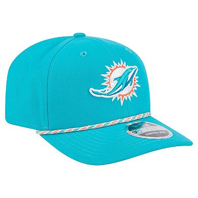 Men's New Era Aqua Miami Dolphins Gameday Multi Rope 9SEVENTY Stretch-Snap Hat