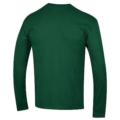 Men's Champion Green Miami Hurricanes Arch Over Logo Long Sleeve T-Shirt