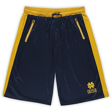 Men's Fanatics Navy Notre Dame Fighting Irish Big & Tall Interlock Shorts