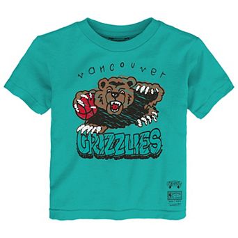 Toddler Mitchell & Ness Turquoise Vancouver Grizzlies Hardwood Classics Favorite Team T-Shirt