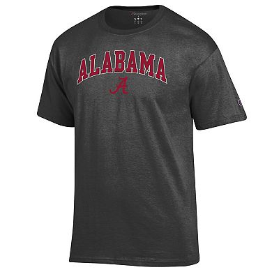 Men's Champion Charcoal Alabama Crimson Tide Arch Over Logo T-Shirt