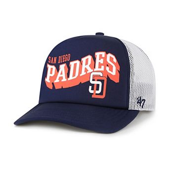 Men's '47 Navy San Diego Padres Meander Foam Trucker Snapback Hat