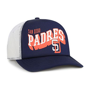 Men's '47 Navy San Diego Padres Meander Foam Trucker Snapback Hat