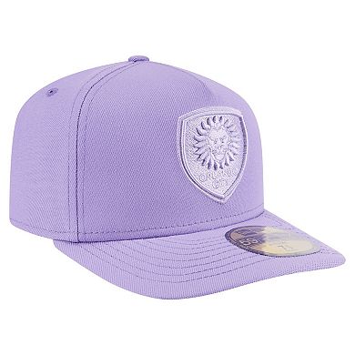Men's New Era Purple Orlando City SC Color Pack A-Frame 59FIFTY Fitted Hat