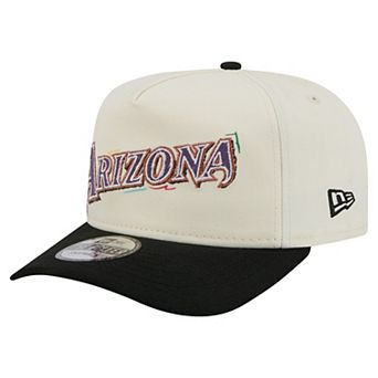 Men's New Era White Arizona Diamondbacks Team Scribble Golfer Adjustable Hat
