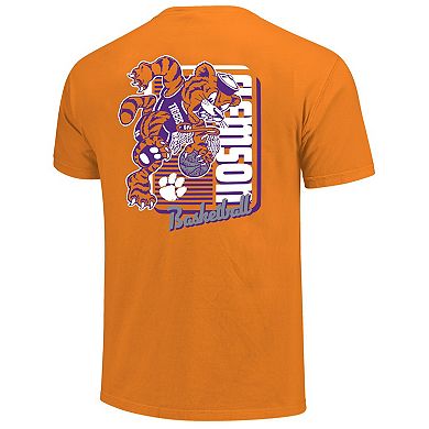 Men's Orange Clemson Tigers Comfort Colors Mascot Dunk T-Shirt