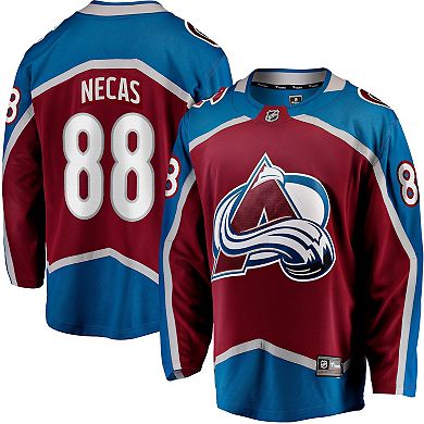 Men's Fanatics Martin Necas Burgundy Colorado Avalanche Breakaway Player Jersey