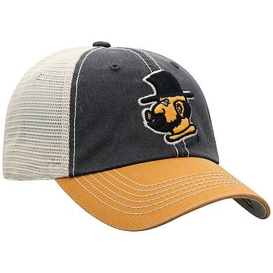 Men's Top of the World Black Appalachian State Mountaineers Off Road Adjustable Trucker Hat