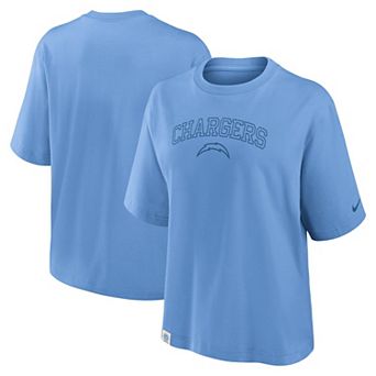 Women's Nike Powder Blue Los Angeles Chargers Arch Boxy T-Shirt